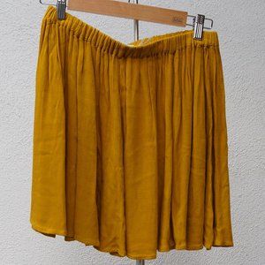 Urban Outfitters | Kimchi Blue Mustard Marigold Flow Skirt - Small